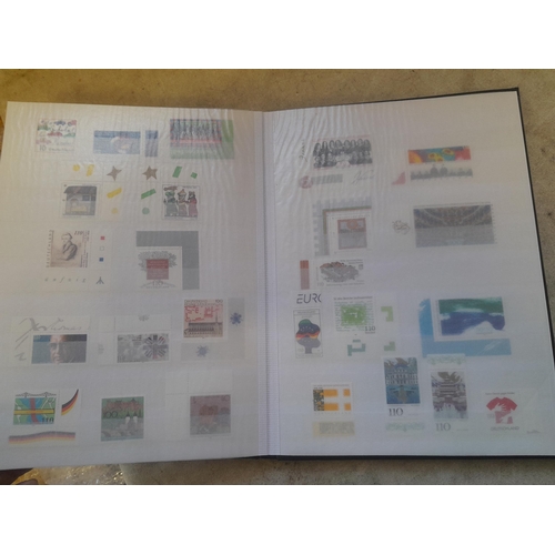 127 - Stamps : Germany Empire and West Germany offered mainly mint in a stock book, better stamps noticed