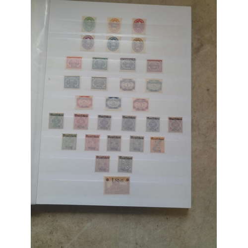 127 - Stamps : Germany Empire and West Germany offered mainly mint in a stock book, better stamps noticed