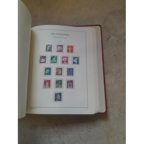 128 - Stamps : Germany collection in a Lighthouse Hingless album, includes high cat sets on some pages, NB... 