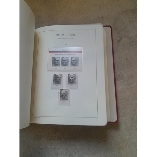 128 - Stamps : Germany collection in a Lighthouse Hingless album, includes high cat sets on some pages, NB... 