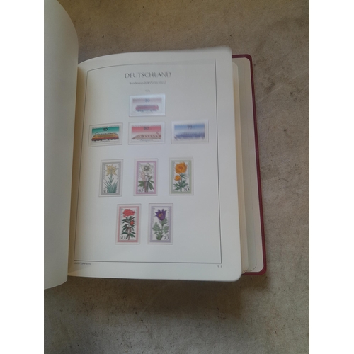 128 - Stamps : Germany collection in a Lighthouse Hingless album, includes high cat sets on some pages, NB... 