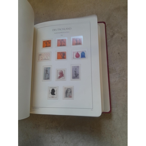 128 - Stamps : Germany collection in a Lighthouse Hingless album, includes high cat sets on some pages, NB... 