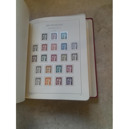 128 - Stamps : Germany collection in a Lighthouse Hingless album, includes high cat sets on some pages, NB... 