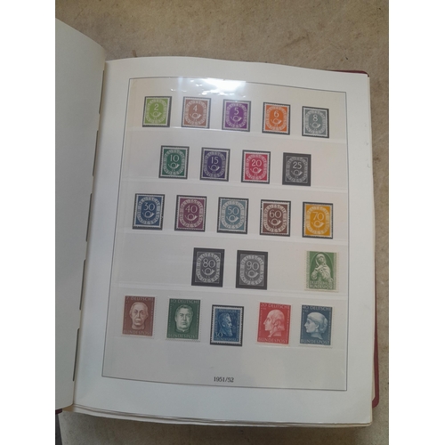 128 - Stamps : Germany collection in a Lighthouse Hingless album, includes high cat sets on some pages, NB... 