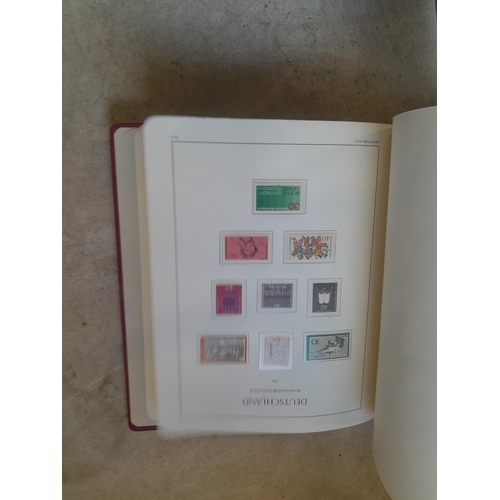 128 - Stamps : Germany collection in a Lighthouse Hingless album, includes high cat sets on some pages, NB... 