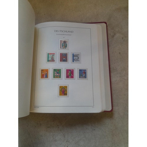 128 - Stamps : Germany collection in a Lighthouse Hingless album, includes high cat sets on some pages, NB... 
