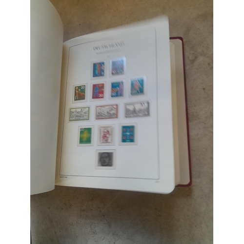 128 - Stamps : Germany collection in a Lighthouse Hingless album, includes high cat sets on some pages, NB... 