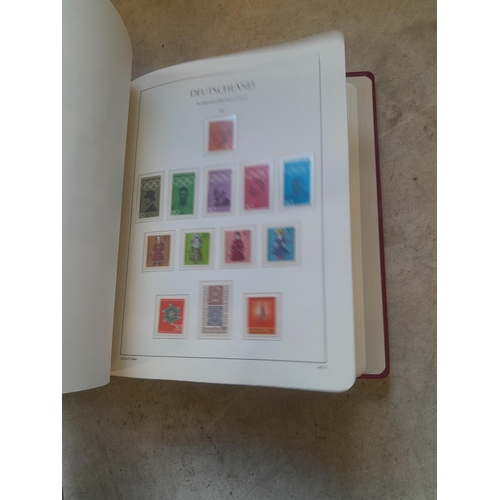 128 - Stamps : Germany collection in a Lighthouse Hingless album, includes high cat sets on some pages, NB... 