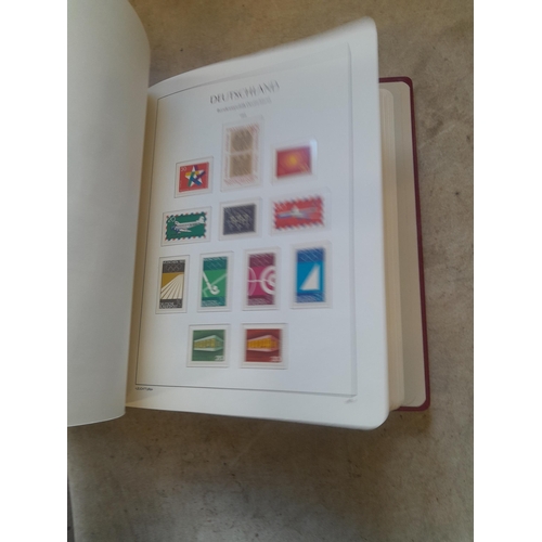 128 - Stamps : Germany collection in a Lighthouse Hingless album, includes high cat sets on some pages, NB... 