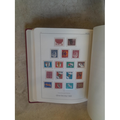 128 - Stamps : Germany collection in a Lighthouse Hingless album, includes high cat sets on some pages, NB... 