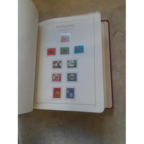 128 - Stamps : Germany collection in a Lighthouse Hingless album, includes high cat sets on some pages, NB... 