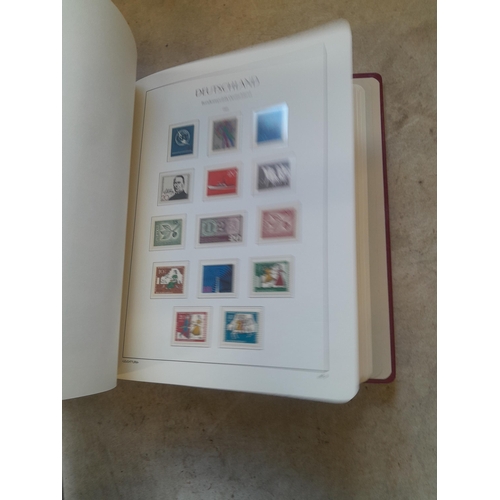 128 - Stamps : Germany collection in a Lighthouse Hingless album, includes high cat sets on some pages, NB... 