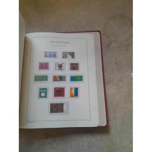 128 - Stamps : Germany collection in a Lighthouse Hingless album, includes high cat sets on some pages, NB... 