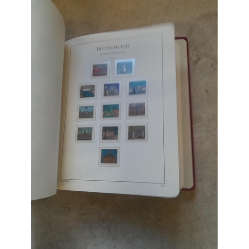 128 - Stamps : Germany collection in a Lighthouse Hingless album, includes high cat sets on some pages, NB... 
