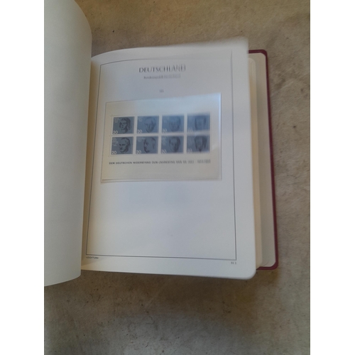 128 - Stamps : Germany collection in a Lighthouse Hingless album, includes high cat sets on some pages, NB... 