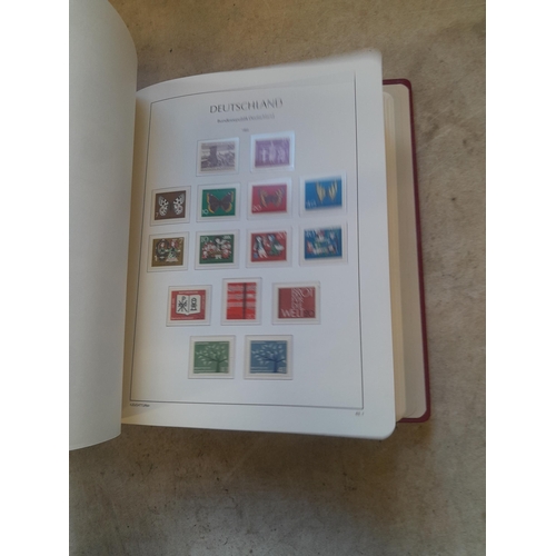 128 - Stamps : Germany collection in a Lighthouse Hingless album, includes high cat sets on some pages, NB... 