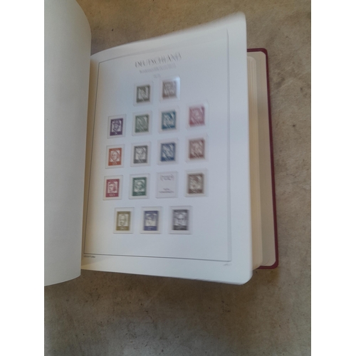128 - Stamps : Germany collection in a Lighthouse Hingless album, includes high cat sets on some pages, NB... 