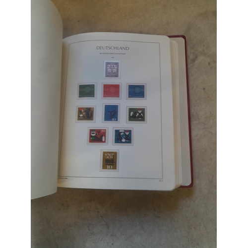 128 - Stamps : Germany collection in a Lighthouse Hingless album, includes high cat sets on some pages, NB... 