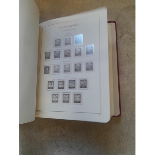 128 - Stamps : Germany collection in a Lighthouse Hingless album, includes high cat sets on some pages, NB... 