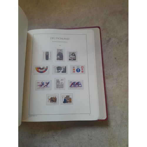 128 - Stamps : Germany collection in a Lighthouse Hingless album, includes high cat sets on some pages, NB... 