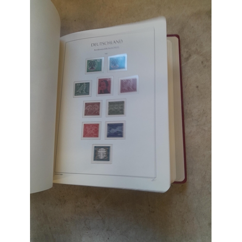 128 - Stamps : Germany collection in a Lighthouse Hingless album, includes high cat sets on some pages, NB... 