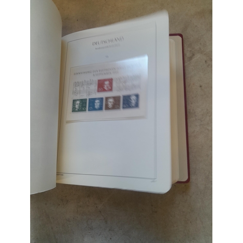 128 - Stamps : Germany collection in a Lighthouse Hingless album, includes high cat sets on some pages, NB... 