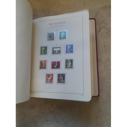 128 - Stamps : Germany collection in a Lighthouse Hingless album, includes high cat sets on some pages, NB... 