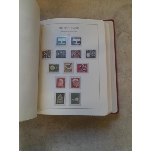 128 - Stamps : Germany collection in a Lighthouse Hingless album, includes high cat sets on some pages, NB... 