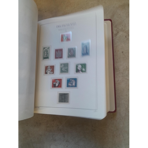 128 - Stamps : Germany collection in a Lighthouse Hingless album, includes high cat sets on some pages, NB... 