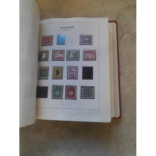 128 - Stamps : Germany collection in a Lighthouse Hingless album, includes high cat sets on some pages, NB... 