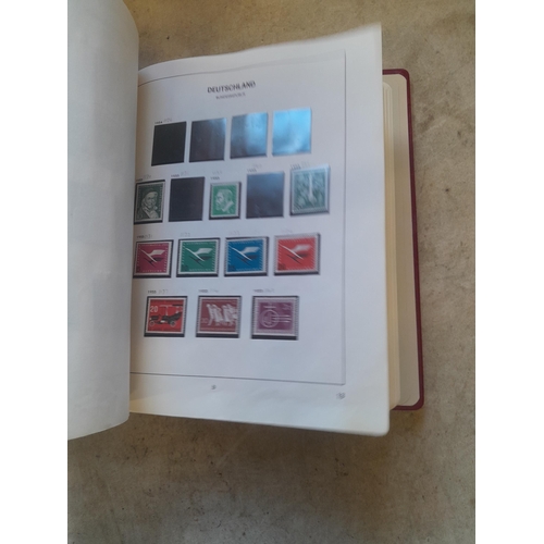 128 - Stamps : Germany collection in a Lighthouse Hingless album, includes high cat sets on some pages, NB... 