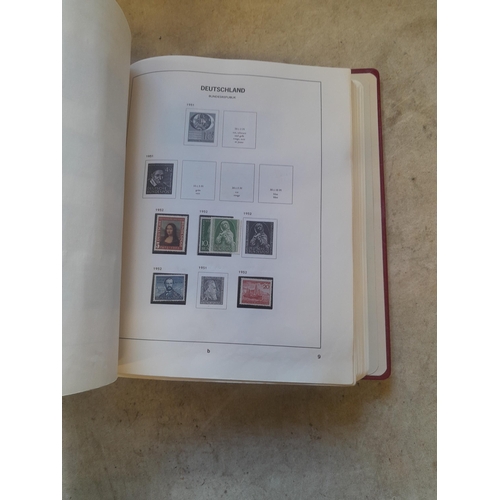 128 - Stamps : Germany collection in a Lighthouse Hingless album, includes high cat sets on some pages, NB... 