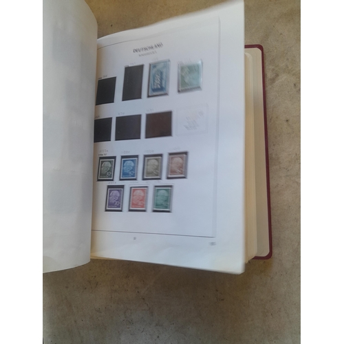 128 - Stamps : Germany collection in a Lighthouse Hingless album, includes high cat sets on some pages, NB... 