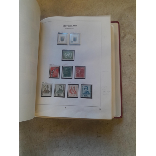 128 - Stamps : Germany collection in a Lighthouse Hingless album, includes high cat sets on some pages, NB... 