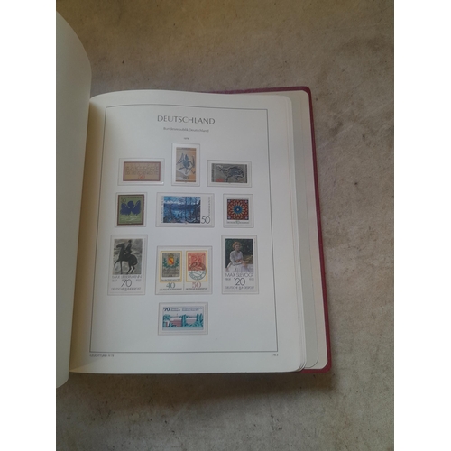 128 - Stamps : Germany collection in a Lighthouse Hingless album, includes high cat sets on some pages, NB... 