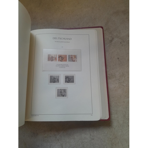 128 - Stamps : Germany collection in a Lighthouse Hingless album, includes high cat sets on some pages, NB... 