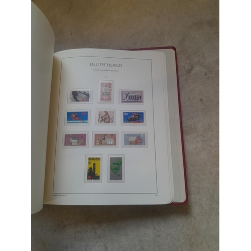 128 - Stamps : Germany collection in a Lighthouse Hingless album, includes high cat sets on some pages, NB... 