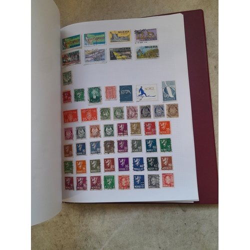 130 - Stamps : Well filled binder of mixed era and country stamps, better items noticed