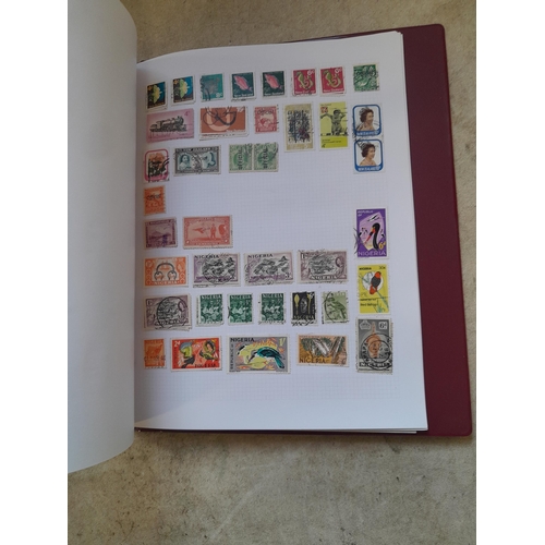 130 - Stamps : Well filled binder of mixed era and country stamps, better items noticed