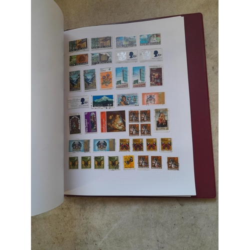 130 - Stamps : Well filled binder of mixed era and country stamps, better items noticed