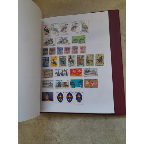 130 - Stamps : Well filled binder of mixed era and country stamps, better items noticed