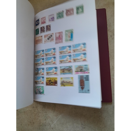 130 - Stamps : Well filled binder of mixed era and country stamps, better items noticed