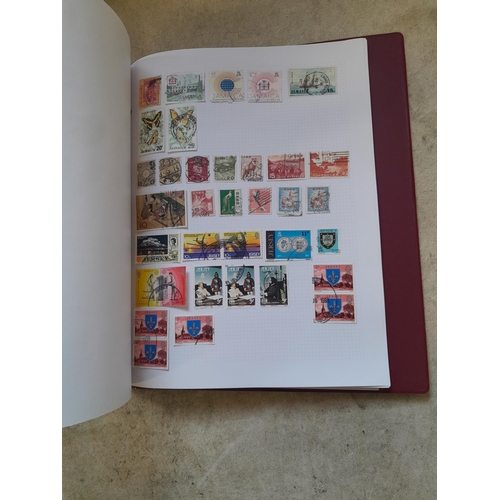 130 - Stamps : Well filled binder of mixed era and country stamps, better items noticed