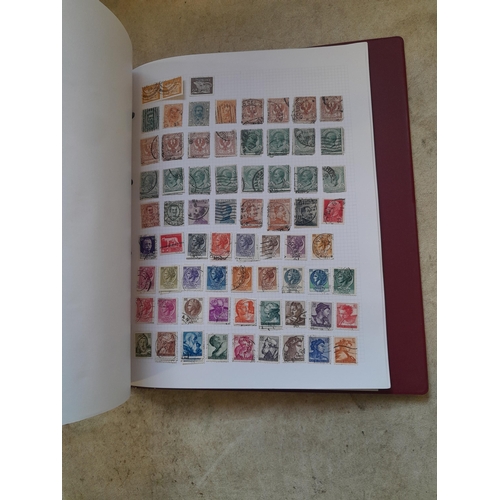 130 - Stamps : Well filled binder of mixed era and country stamps, better items noticed