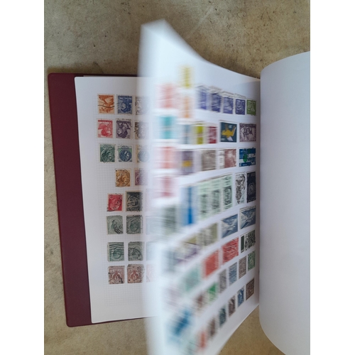 130 - Stamps : Well filled binder of mixed era and country stamps, better items noticed