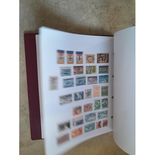 130 - Stamps : Well filled binder of mixed era and country stamps, better items noticed