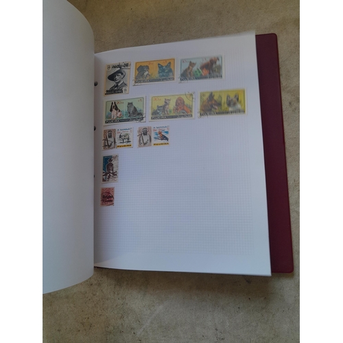130 - Stamps : Well filled binder of mixed era and country stamps, better items noticed