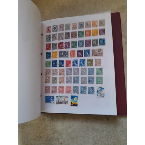 130 - Stamps : Well filled binder of mixed era and country stamps, better items noticed