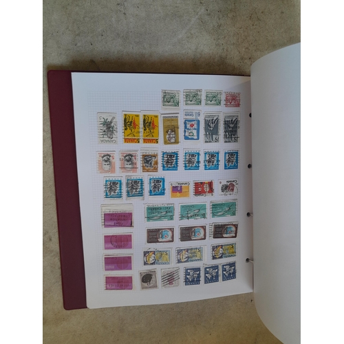 130 - Stamps : Well filled binder of mixed era and country stamps, better items noticed