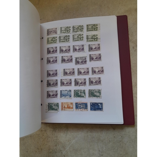 130 - Stamps : Well filled binder of mixed era and country stamps, better items noticed